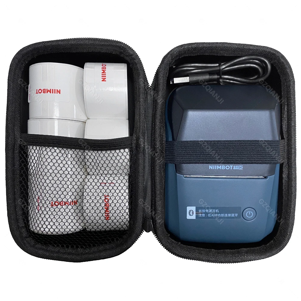 Tas Case Grijs Zwart Kleur Voor Niimbot D11 D101 D110 B1 B21 B203 Label Thermische Printer GEBRUIK Beschermende Shell
