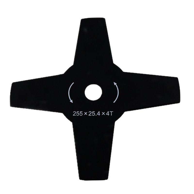 LUSQI 1pc 4 Teeth Brush Cutter Blade Weed Wacker Replacement Blade Lawn Mower Blade Cutting Grass Lawn Trimmer Blade