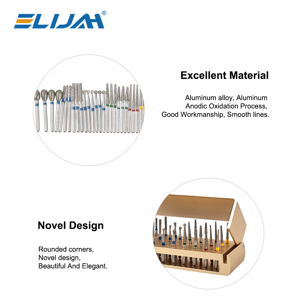 ELIJAH 歯科バードリル高速ハンドピースアルミ消毒ブロック歯科専門家のための高温滅菌