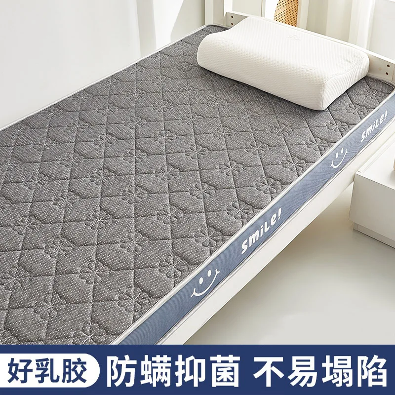 Colchón de algodón con memoria de látex para estudiantes, funda individual, cojín para el hogar, dormitorio, tatami, esponja