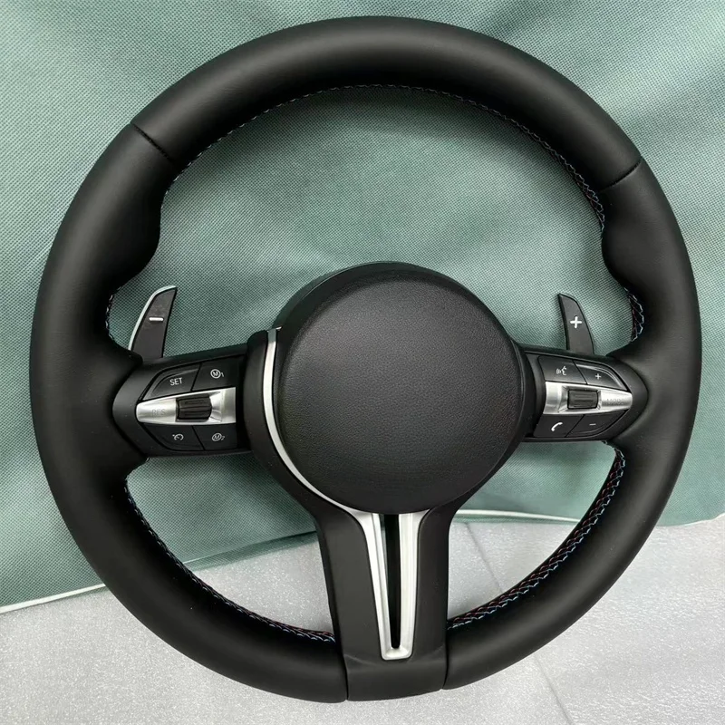 Volante con calefacción por vibración para BMW F10 F11 F25 F21 F30 F31 F36 F22 F46 M3 M6 E87 E90, accesorios para volante de coche