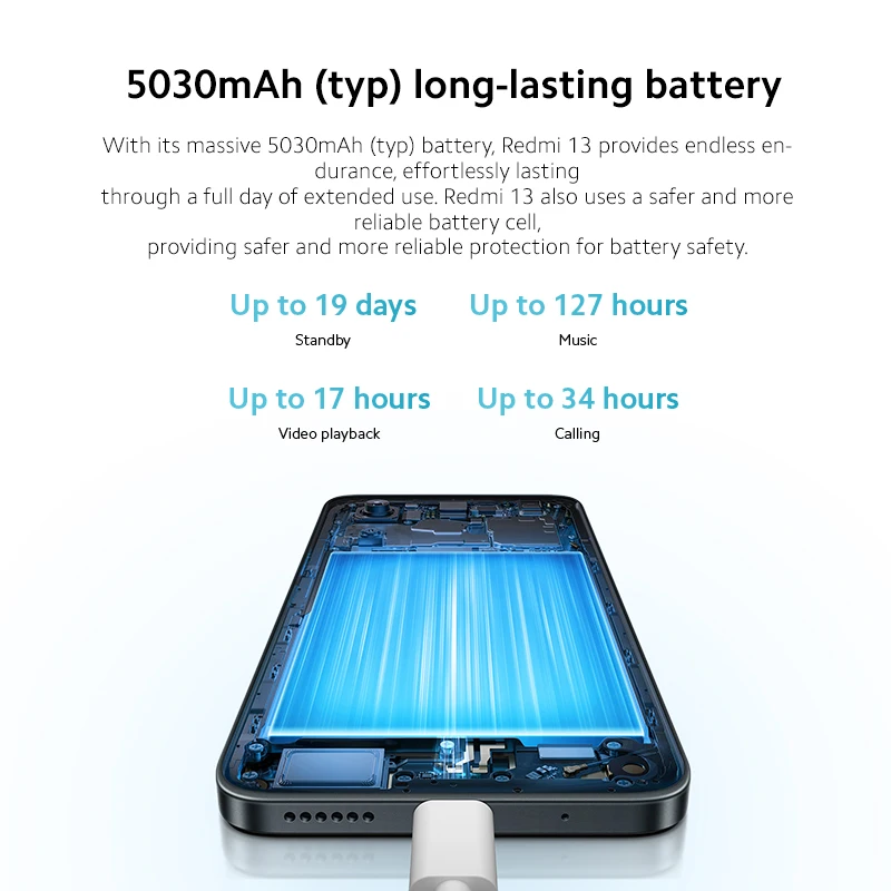Versión Global Xiaomi Redmi 13 Smartphone 108MP cámara súper clara MediaTek Helio G91 33W carga rápida batería de 5030mAh