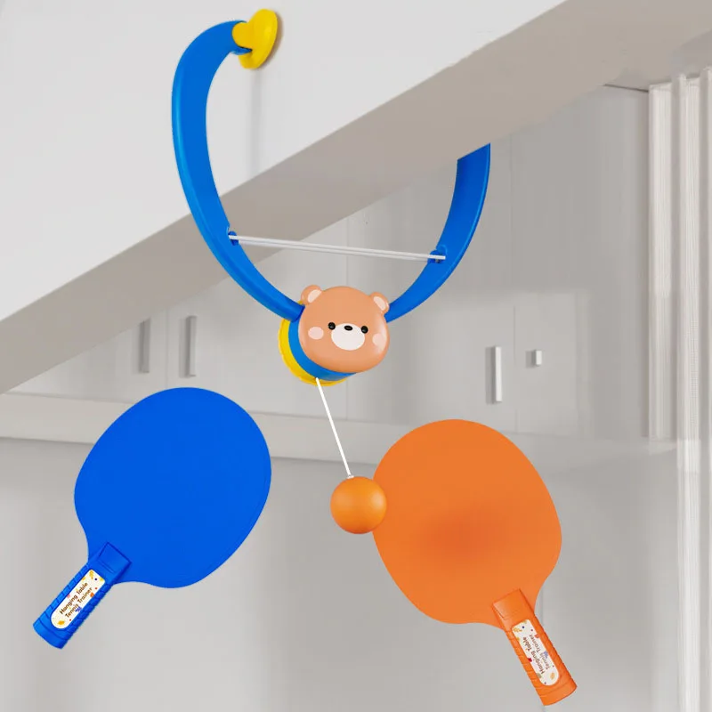 แขวนเทรนเนอร์ปิงปองแร็กเก็ตมินิแบดมินตันเทนนิส Ball เด็ก Interactive เกมในร่มกลางแจ้งเด็กกีฬาของเล่น