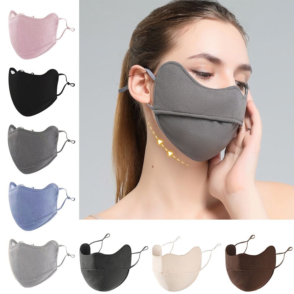 New Breathable Warm Masks Cold-proof Windproof Reusable Face Mask Skin-friendly Derong Material Mouth Cover for Outdoor