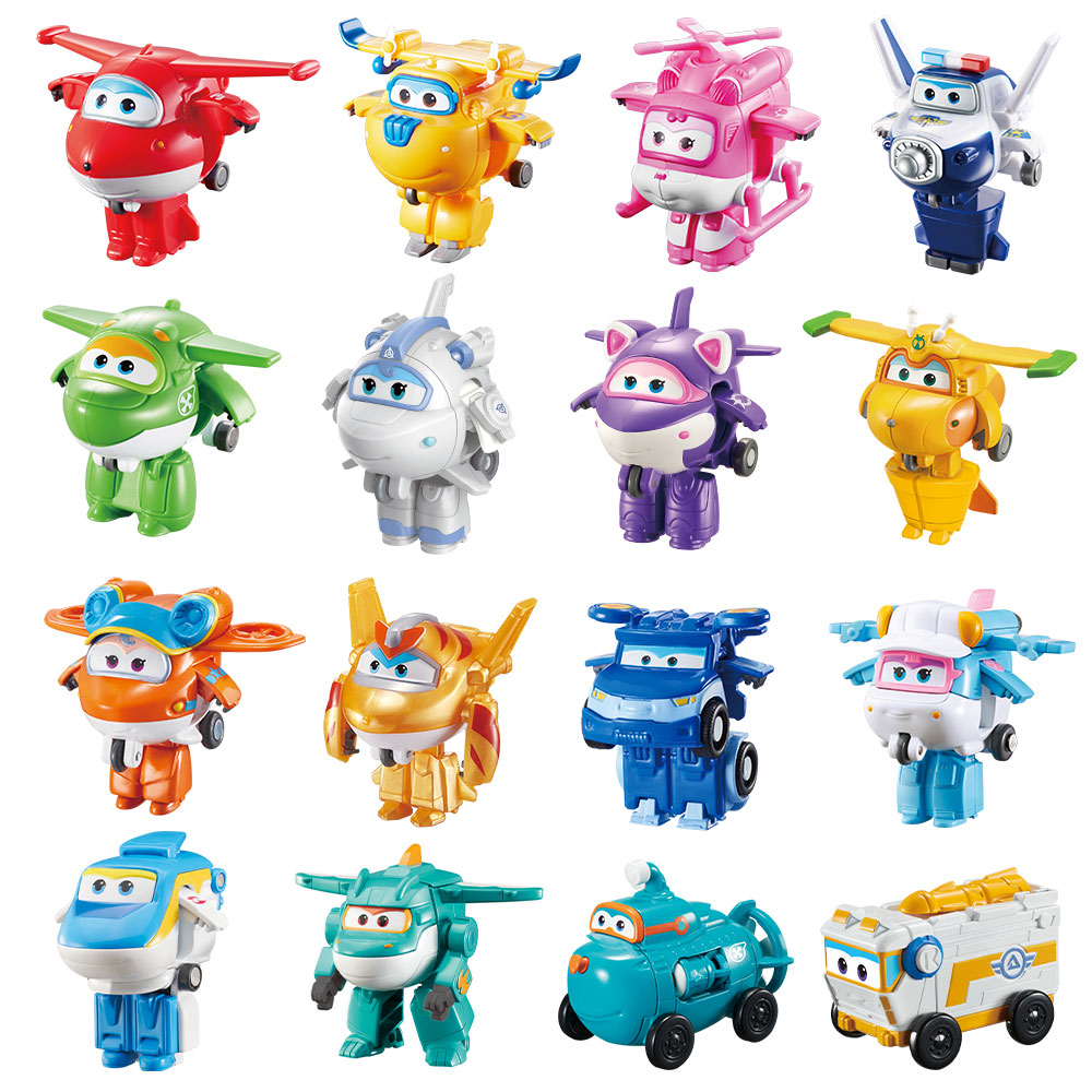 36 種類スーパーウィング 2 "スケールミニ変換アニメ変形飛行機ロボットアクションフィギュア変換おもちゃ子供のためのギフト