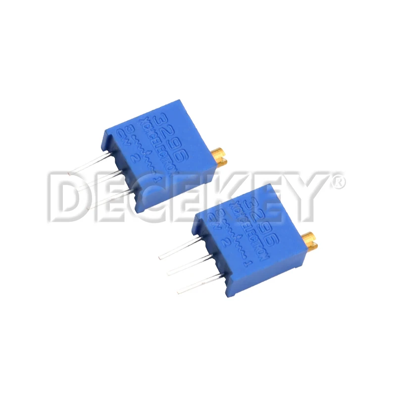 10 Uds 3296W potenciómetro precisión resistencia ajustable recorte multivuelta 1K 2K 5K 10K 100K 103 100R potenciómetro recortador
