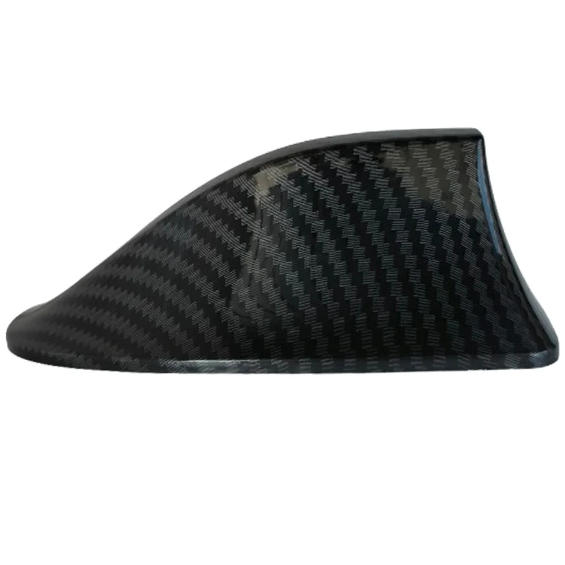 Neue Universal Carbon Look Auto Dach Top Mount Shark Fin Antenne Antenne Topper Auto Radio AM FM Antenne Signal Verstärker