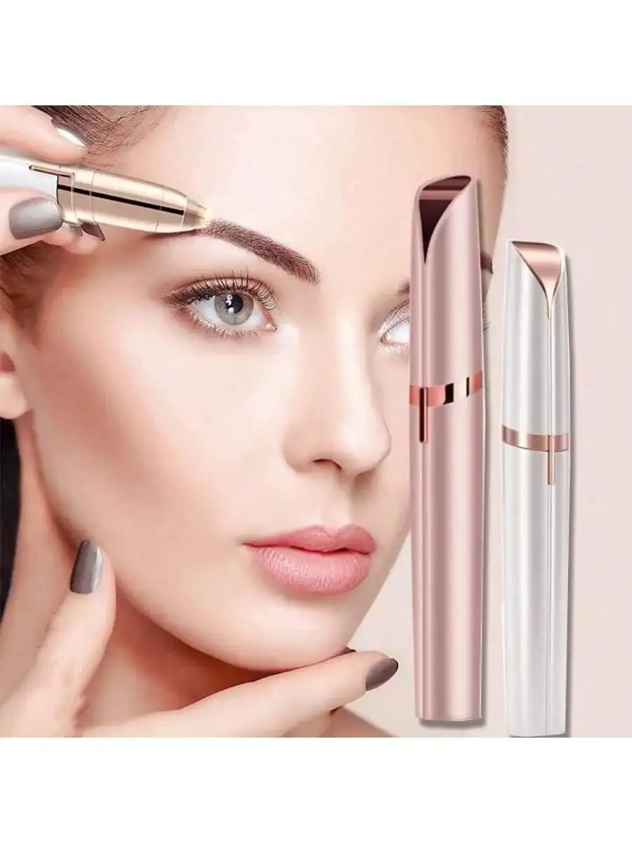 Recortador de cejas eléctrico para mujer, utensilio de afeitar instantáneo y para cejas, herramienta de depilación Facial, recargable por USB, 1 ud.