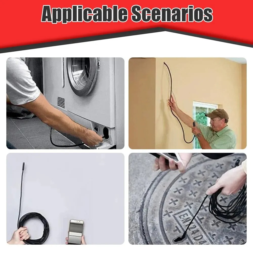 New 7MM Android Endoscope Camera 3 IN1 Micro USB Type C Borescope Mini Camera Waterproof LED Car Inspection For HUAWEI XIAOMI PC