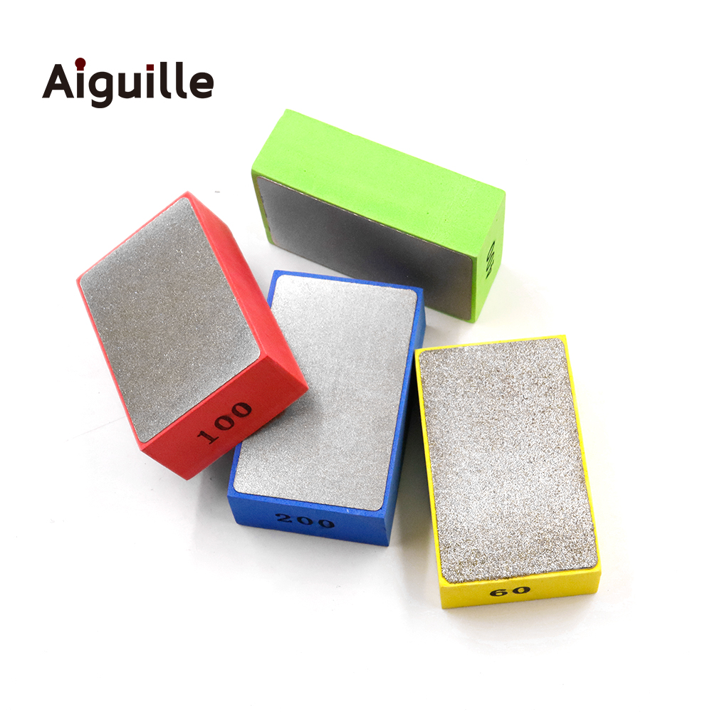 Diamond Hand Wipes Stone File Hand Piece Grinding Pad  93x57mm 60# 100# 200# 400# Stone Ceramic Tile Polishing
