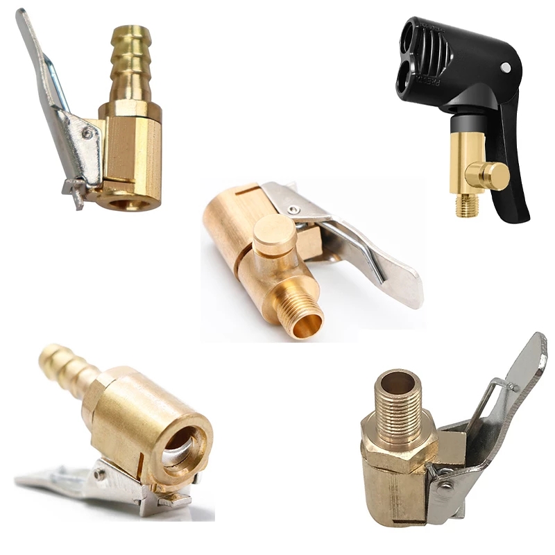 Зажимной патрон для воздушного насоса для автомобиля, грузовика, клапан для шины, воздушный компрессор 220 В, надувной насос, клапан с зажимом, соединительная насадка, 8 мм, дефляционный инструмент