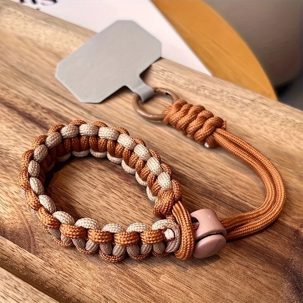 Handgewebtes, verstellbares Handy, universelles Lanyard, Handschlaufe, Outdoor-Sport, praktisches Sicherheits-Anti-Drop-Seil