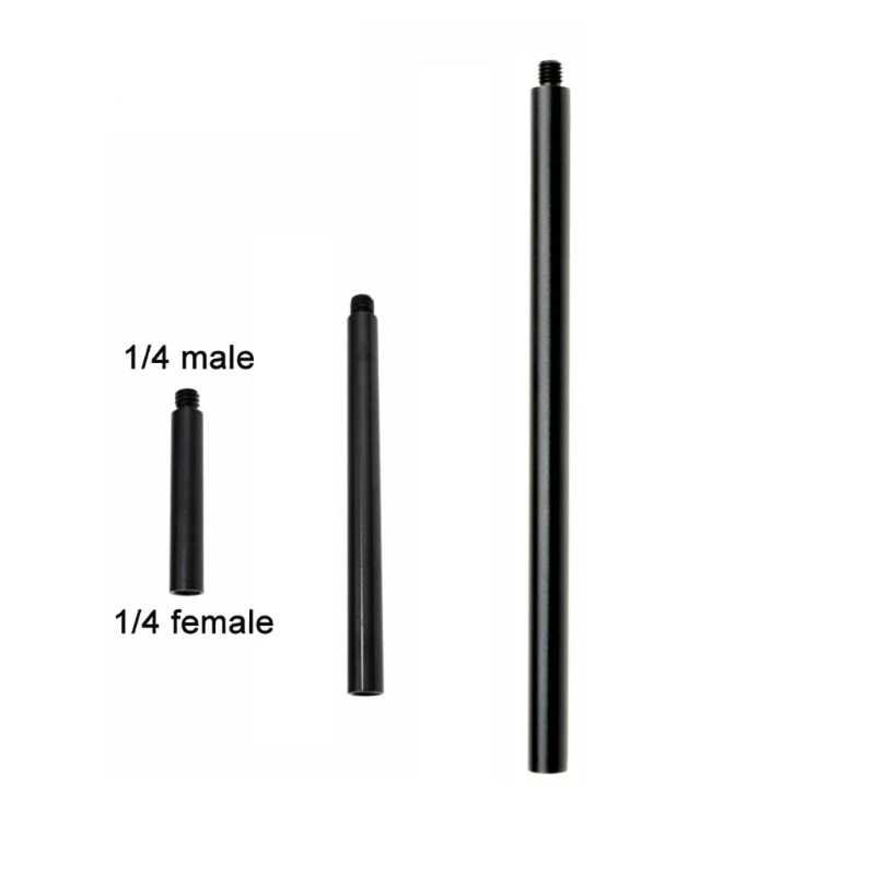 Brazo extensión aluminio Universal, conectores macho 1/4, varillas extensión puerto para cámara acción y