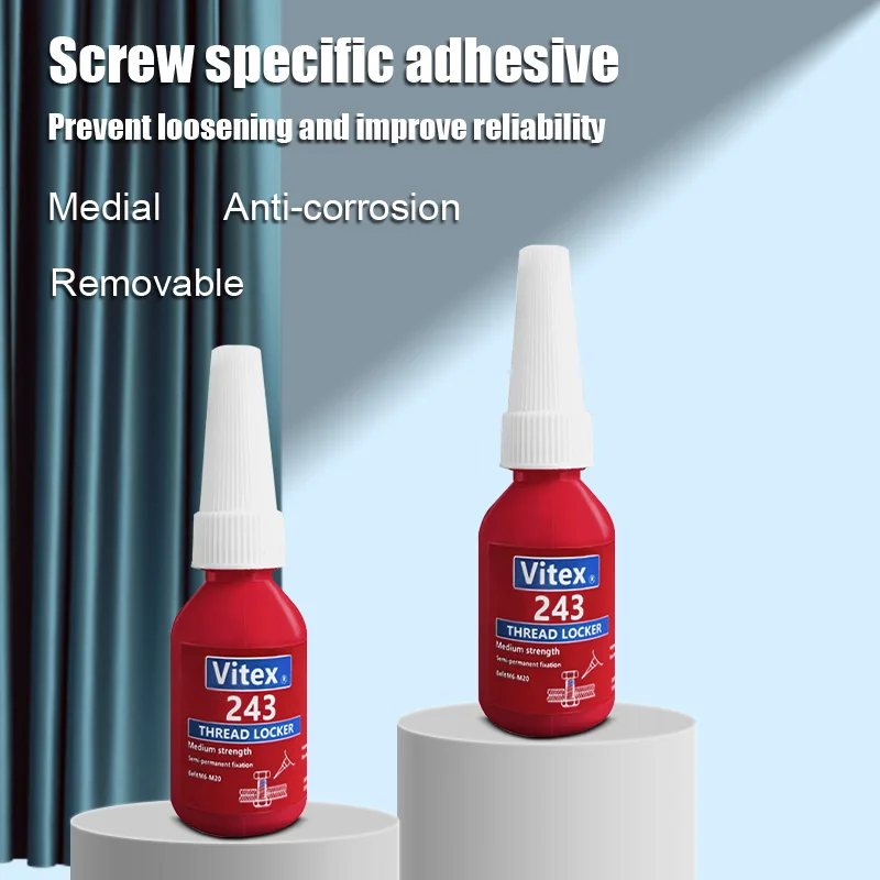 Screw Lock Threadlocker Red Screw Glue Thread Locking Agent Anaerobic Glue Anti-loose Universal Thread Sealants