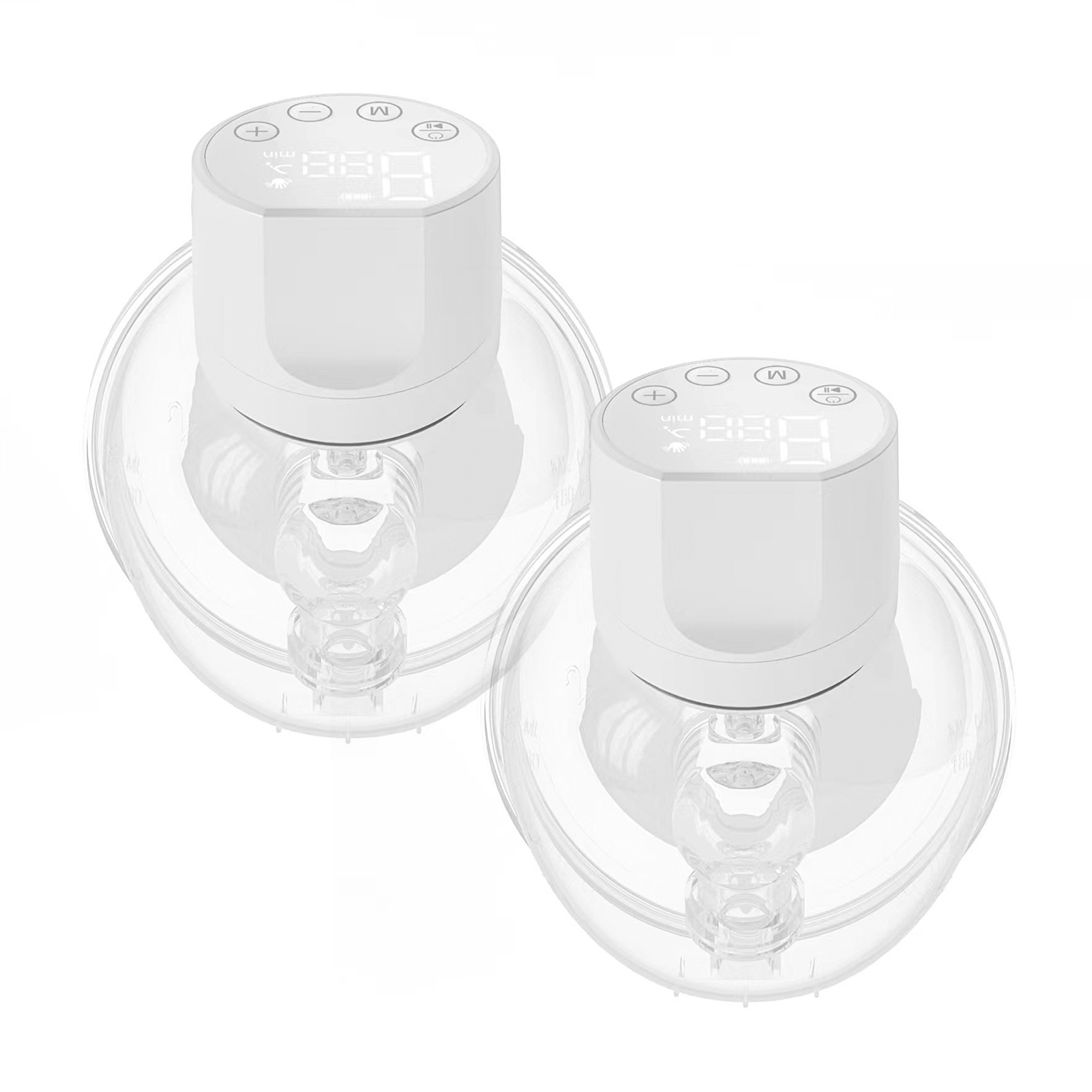 Tragbare Milchpumpe, kabellose Pumpe mit komfortablem 3 Modi und 9 Stufen, freihändige elektrische Pumpe, Stillmilchsammler