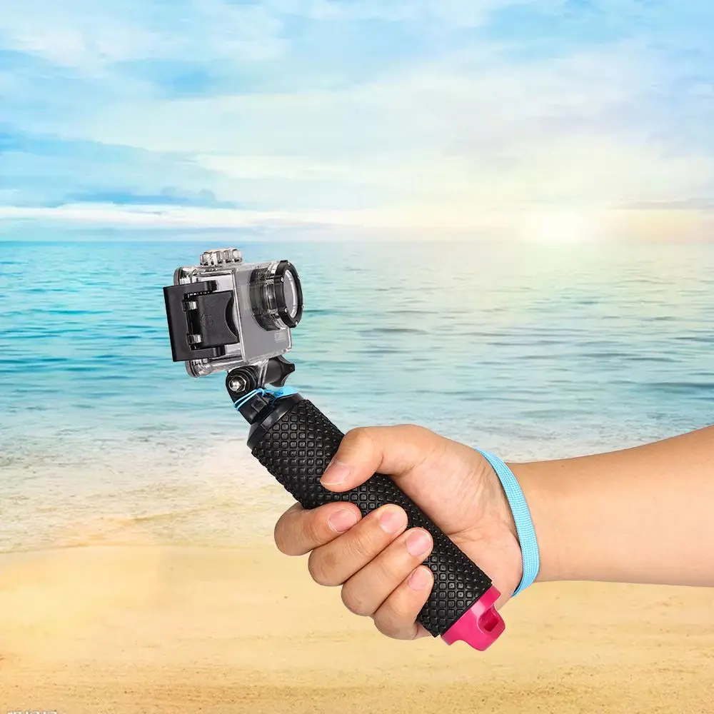 Empuñadura flotante para Gopro Hero 8, 7, 6, 5, 4, 3, Xiaomi Xiomi Yi 2, 4 K, 4 K, Cámara de Acción