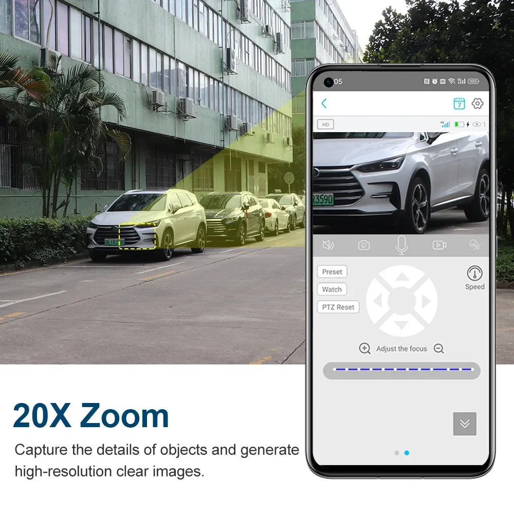 LS VISION 8MP 20X Zoom óptico pantalla Dual 4G Sim cámara Solar 4K WiFi PTZ doble PIR detección humanoide seguimiento automático cámara CCTV