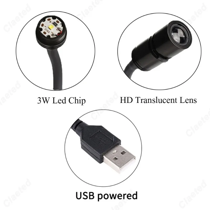 ปลั๊ก USB ในไฟฉาย Lunar Earth 3W ไฟ LED 360 °   หมุนบ้านห้องนอนบรรยากาศสร้างสรรค์ไฟกลางคืนสําหรับเด็ก