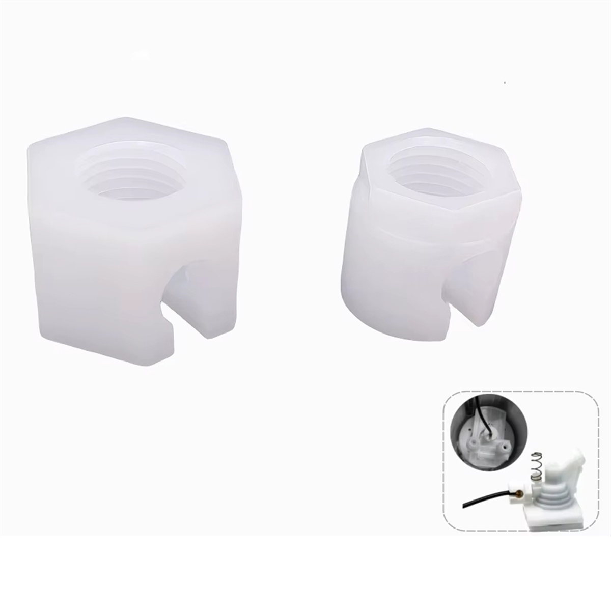 BABQ 2 conjuntos de porca de substituição para máquina de refrigerante compatível com Sodastream Jet, Spirit, Easy, Crystal, Terra, Duo 1.0 e 2.0