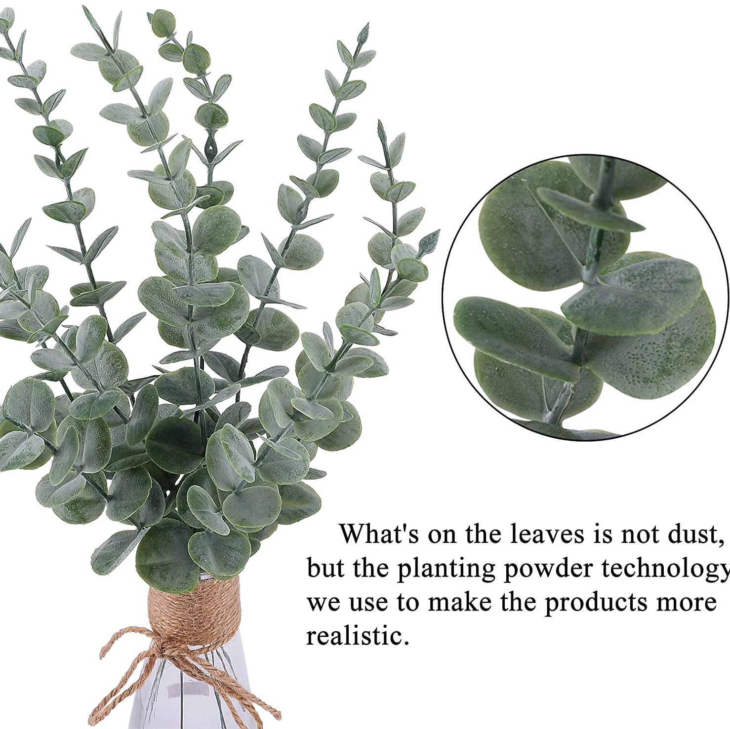 10/20/50 stücke Künstliche Eukalyptus Blätter Großhandel Gefälschte Pflanzen Vase Hause tisch Party Hochzeit Dekoration Outdoor Garten Weihnachten
