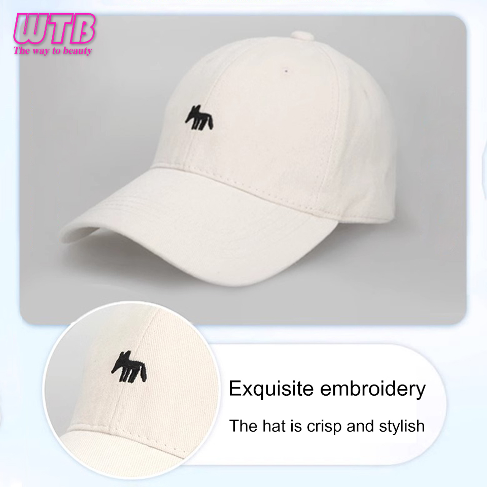 Gorra de béisbol bordada con letras integradas para mujer y niña, sombrero de peluca ajustable con peinado Bob corto