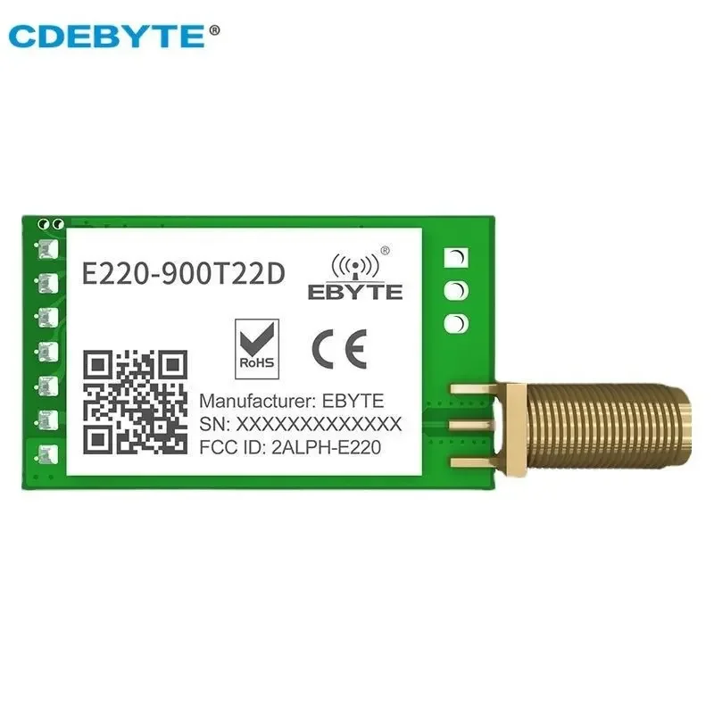 10 Stück LoRa LLCC68 868 MHz 915 MHz Funkmodul 22 dBm große Reichweite 5 km E220-900T22D-V1.2 RSSI ISM 22 dBm SMAK Antennenempfänger IoT