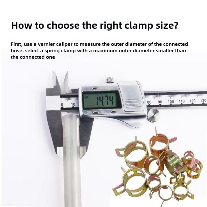 50 szt. 5mm 6mm 7mm 8mm 9mm Zacisk sprężynowy Przewód paliwowy Przewód wodny Wąż Rura powietrzna Zaciski Przewód paliwowy Zaciski Przewód wodny Zapięcie