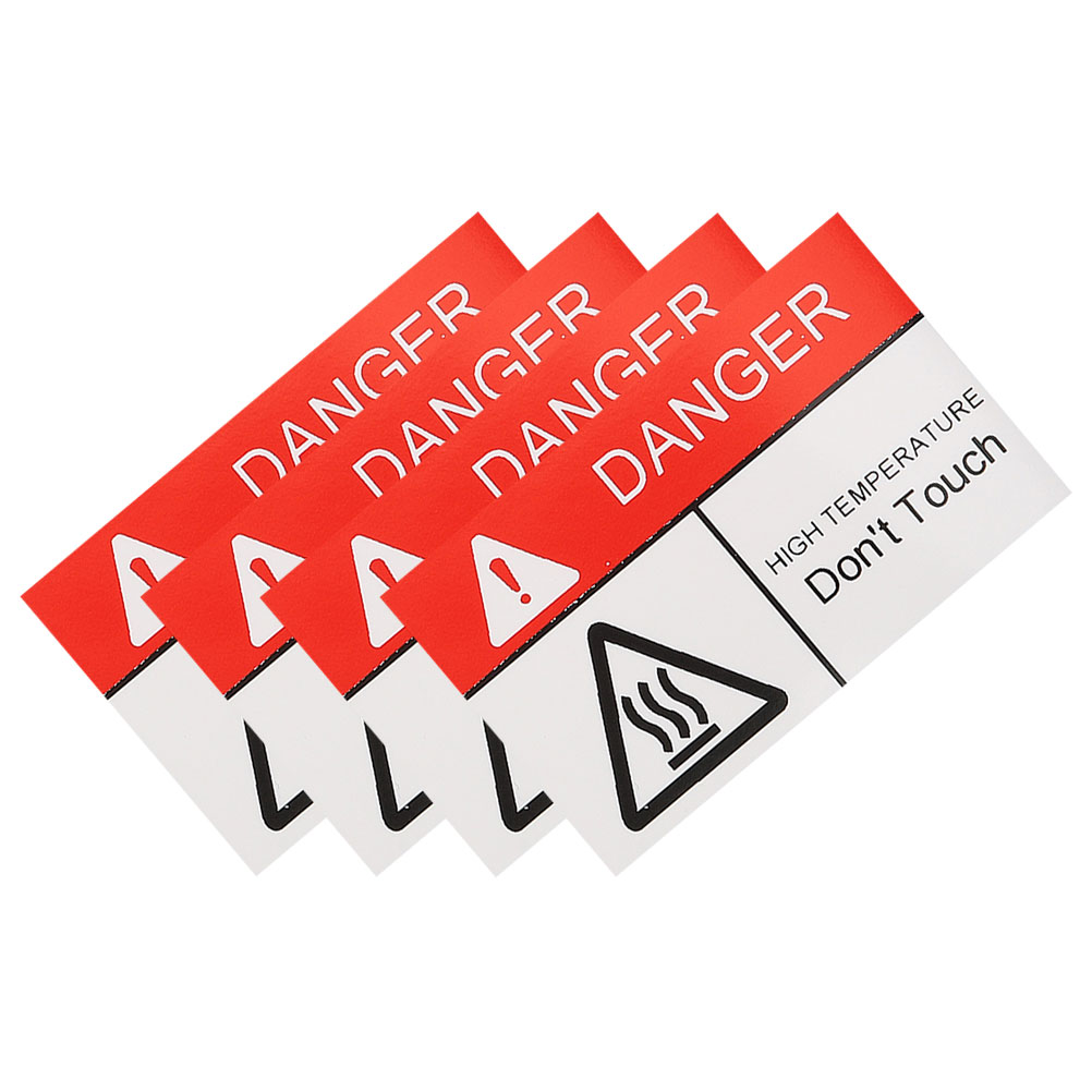2 шт., высокотемпературный предупреждающий знак, наклейка на ожоги, предупреждающая этикетка с горячим теплом, защитные этикетки для поверхности опасности, промышленная кухня