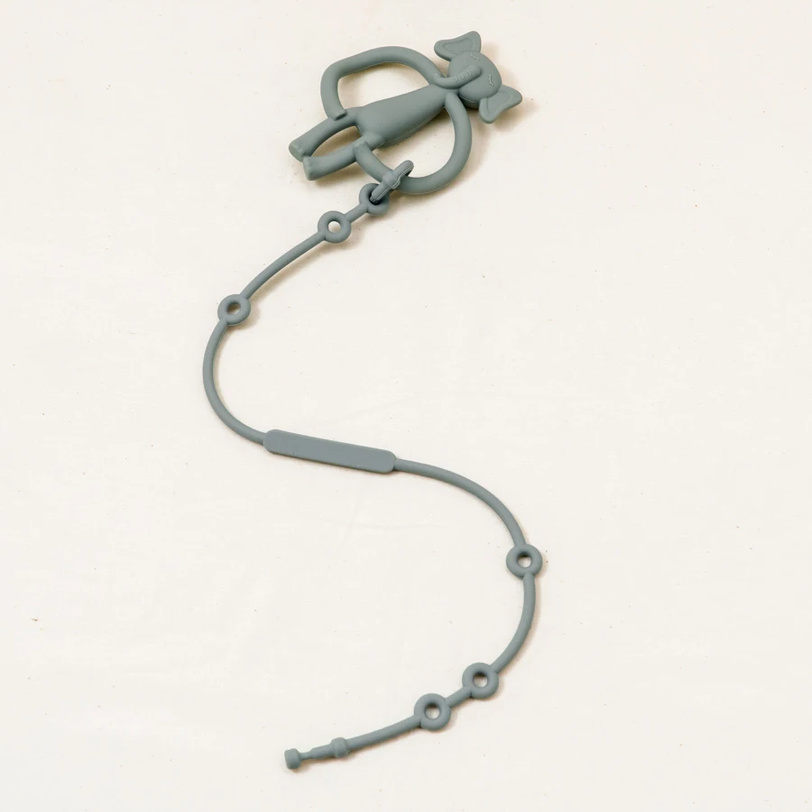 Babyfopspeenclips Zachte siliconen tandjesketting Babyspeelgoed Verstelbare babytepelhouder Dummy Clip Kinderwagen Babyaccessoires