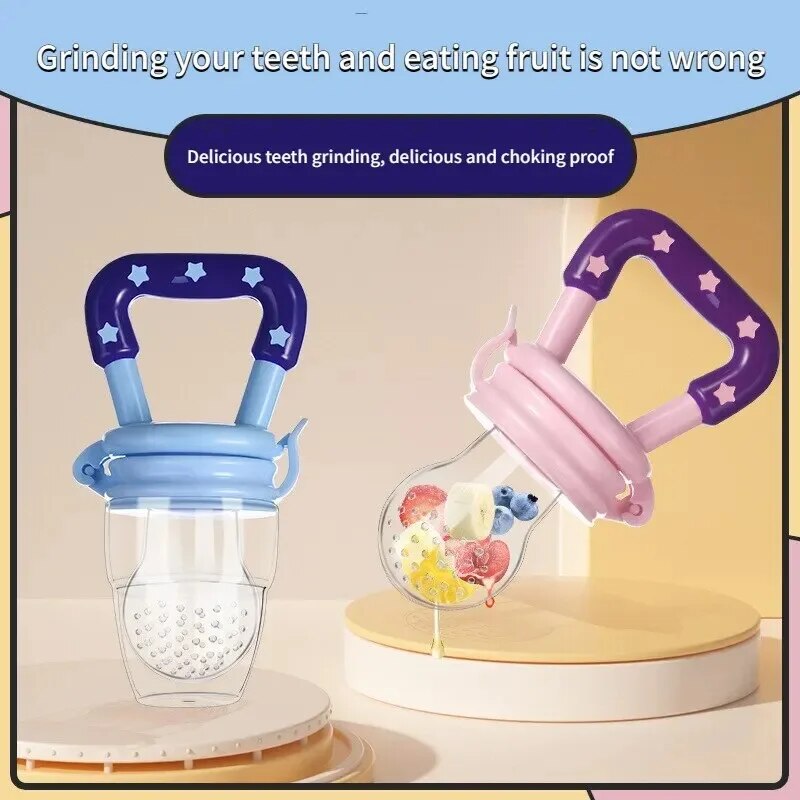 3 Stuks Baby Fruit En Groente Bijtring Voedingssupplement Bijt Le Siliconen Baby Voeding Serviesgoed