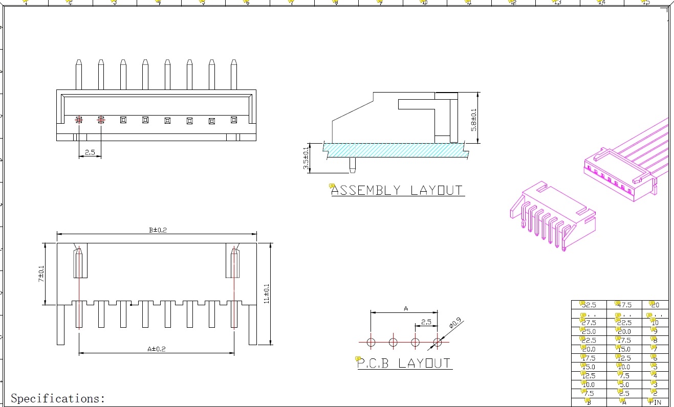 10PCS/S2B-XH-A  S3B-XH-A  S4B-XH-A  S5B-XH-A  S6B-XH-A  S7B-XH-A  S8B-XH-A  S9B-XH-A   S10B-XH-A   S11B-XH-A    connector