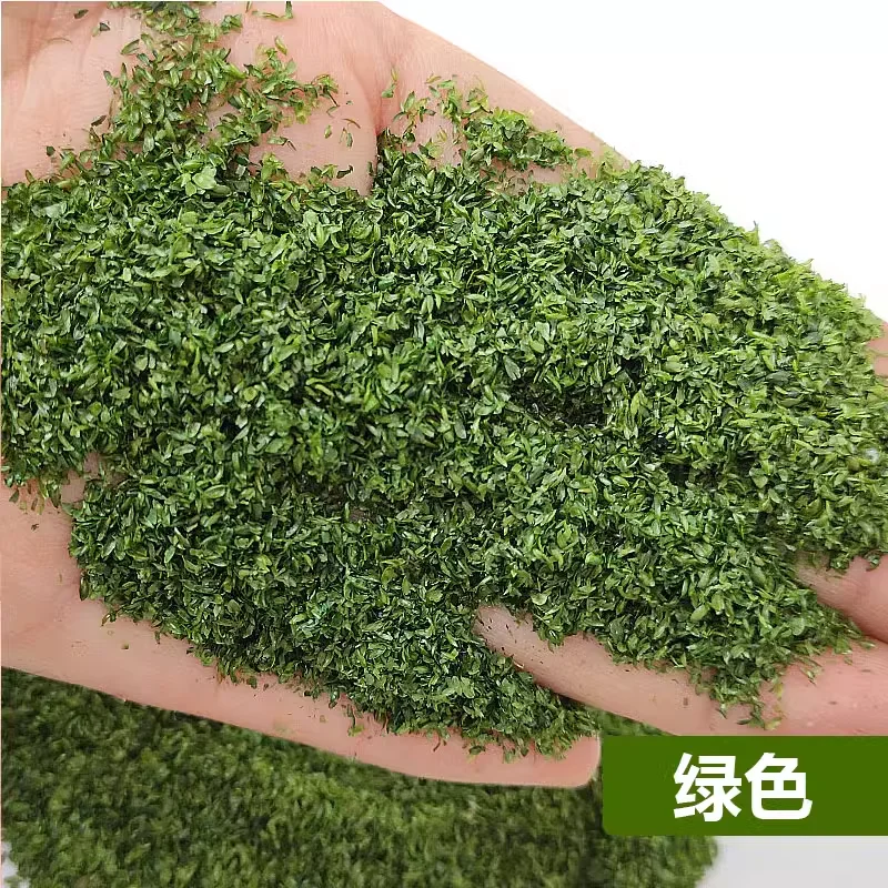 50ml/garrafa simulado arbusto vegetação modelo material em miniatura folhas falsas caídas modelo decoração à terra diorama trem layout