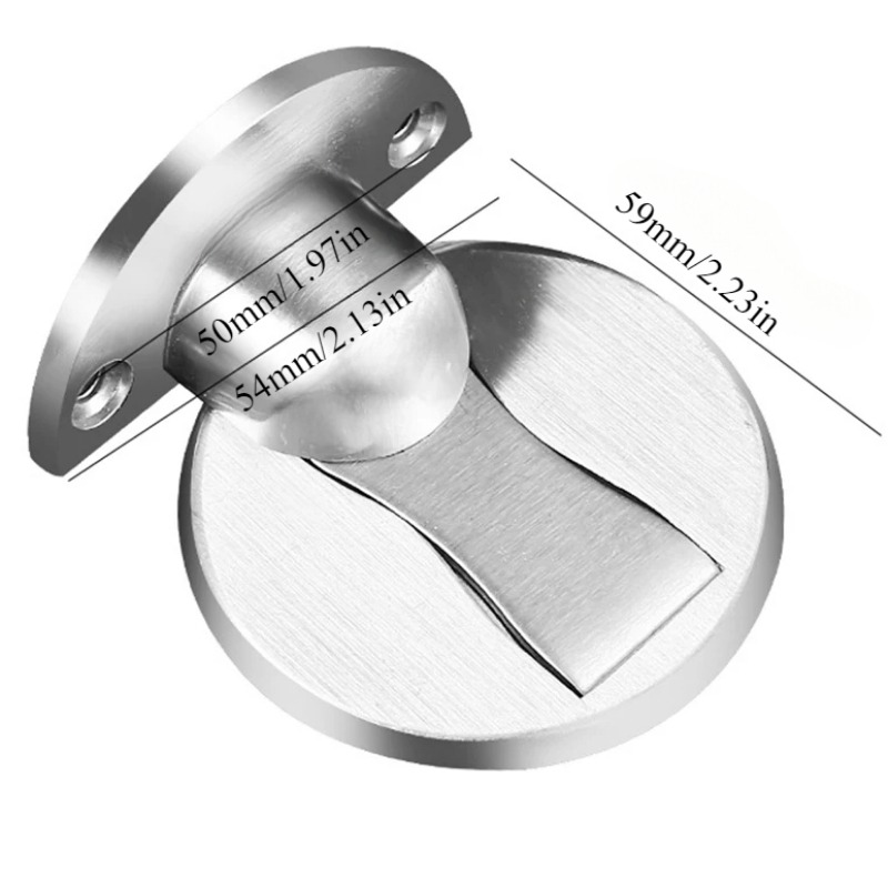 Tope de puerta magnético para montaje en suelo, topes de puerta invisibles, Protector de pared autoadhesivo resistente para el hogar y el dormitorio