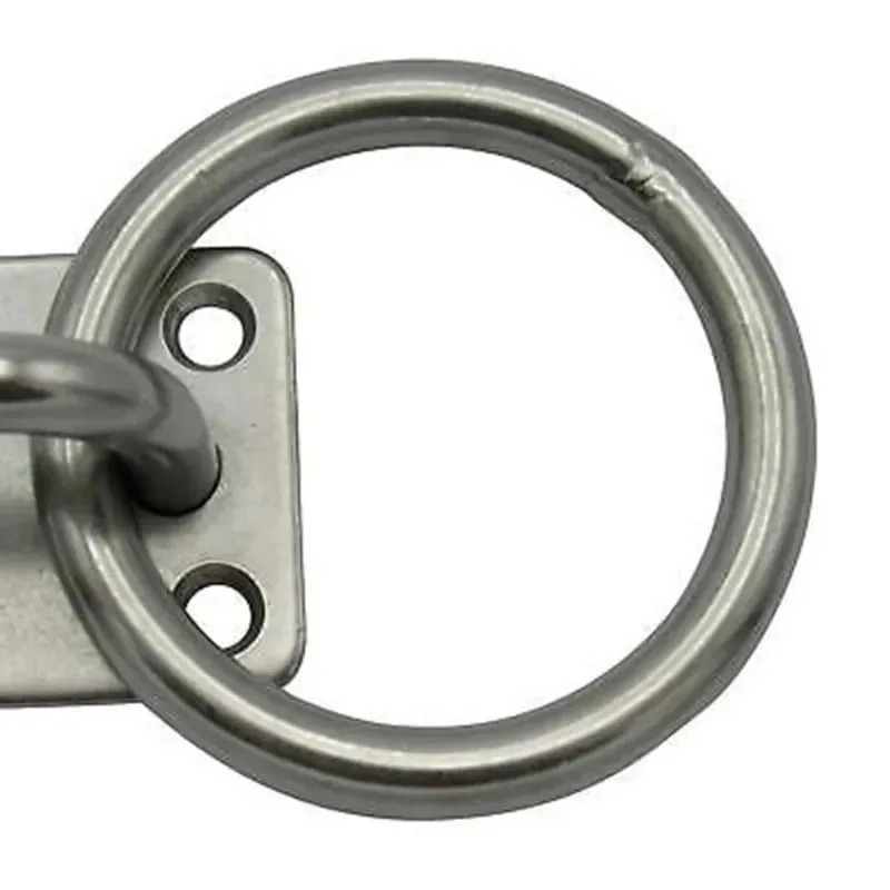 Edelstahl Universal mit Ring Marine Eye Plate Stabil Bester Rostschutz Bootskabinenzubehör
