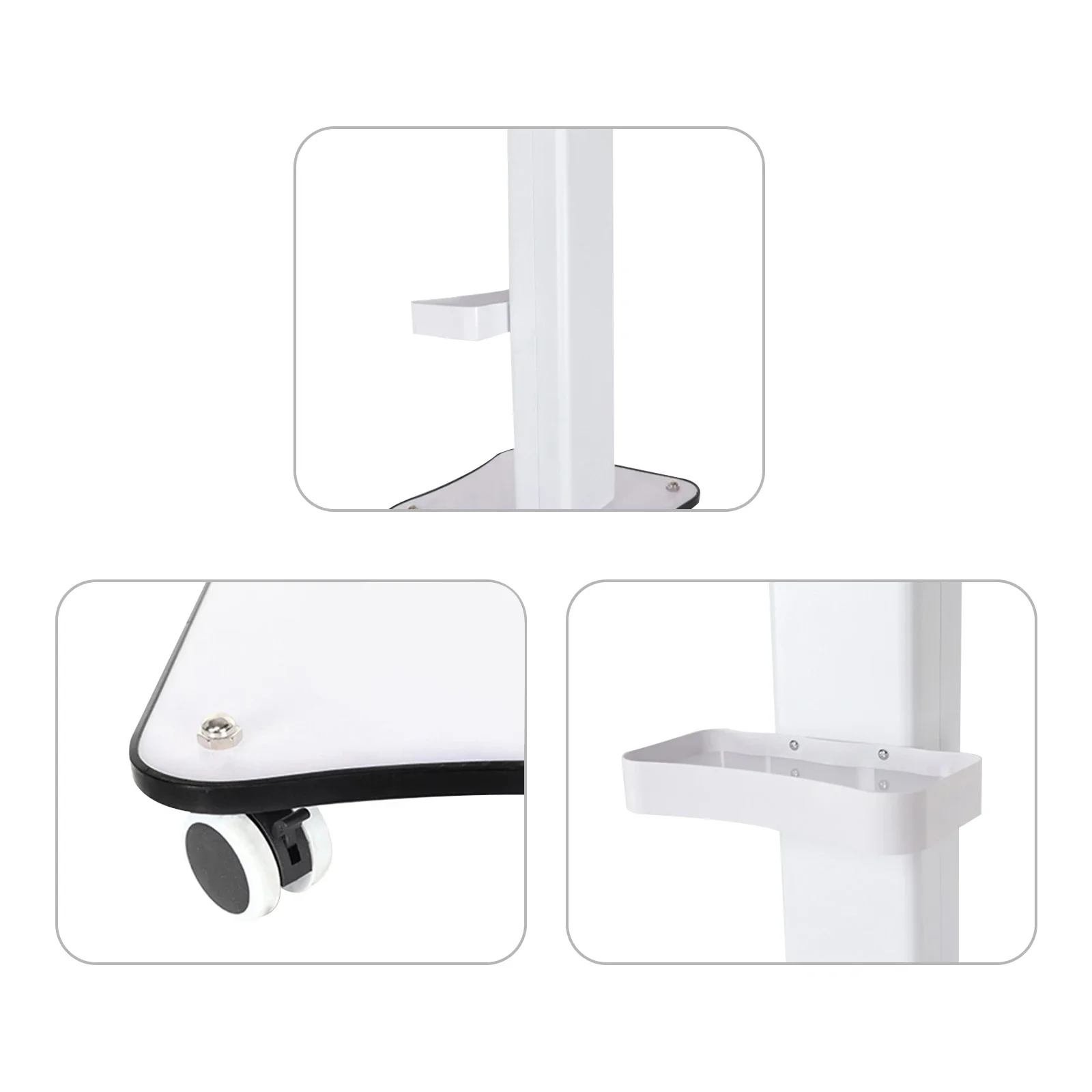 Carrello portaoggetti bianco per salone di bellezza Carrello portaoggetti SPA Attrezzatura per la conservazione della bellezza Organizzatore porta macchina a 3 livelli con maniglia di spinta