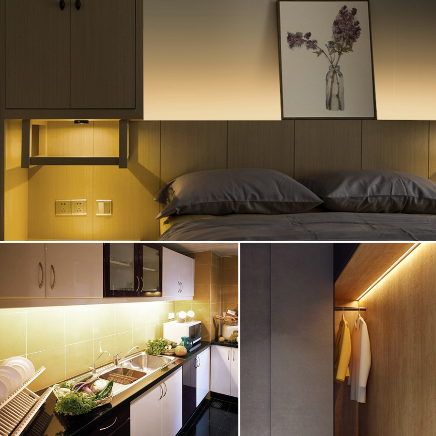 1M/2M/3M/5M/10M DC 5V USB LED Licht Streifen Hand Sweep Winken AUF OFF Sensor Diode Band Hintergrundbeleuchtung TV Küche Unter Schrank Lampe