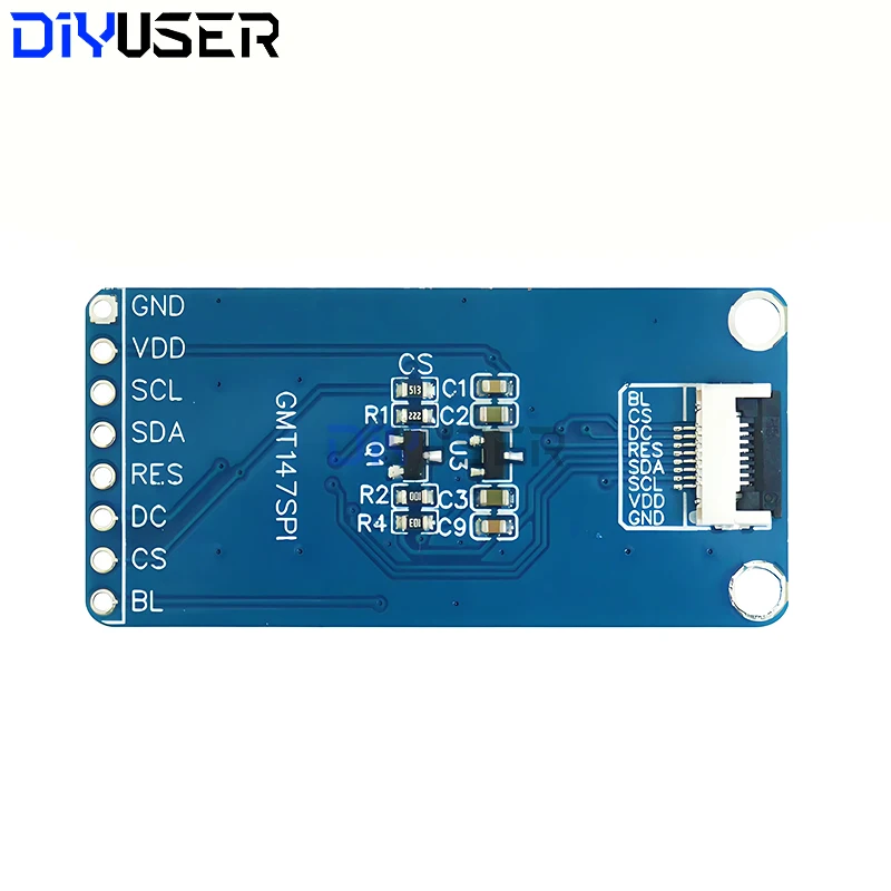 DIYUSER 1.47-inch TFT LCD screen ST7789 small screen 172*320 display LCD full view angle SPI color screen