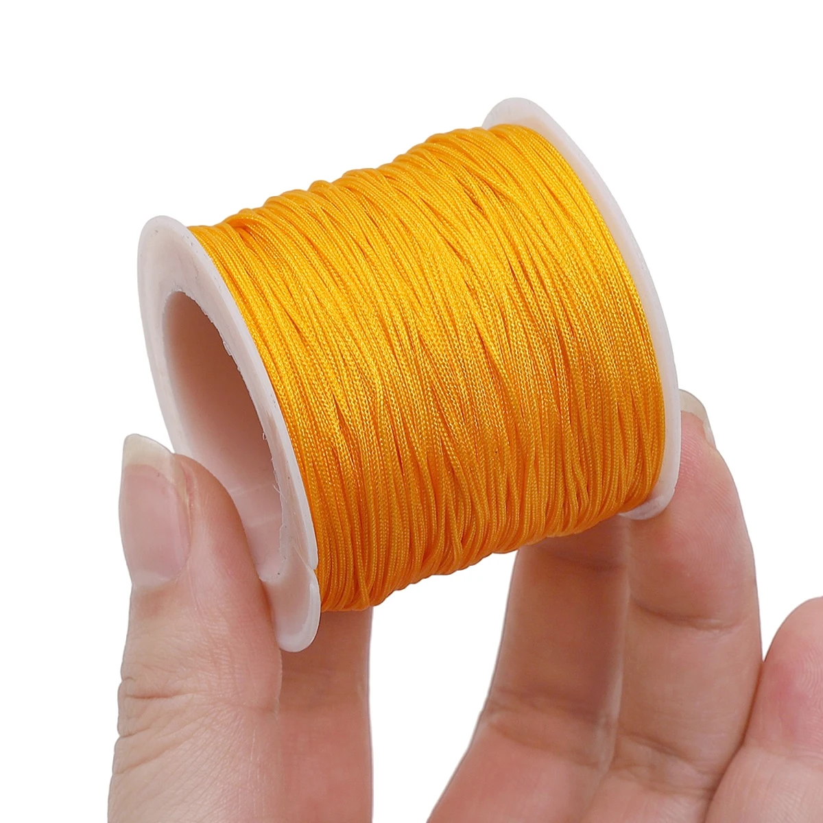 50 M/ม้วน 0.8 มม.ด้ายไนลอนจีน Knot สร้อยข้อมือ Braided String สําหรับ DIY Tassels Beading String เครื่องประดับทํา