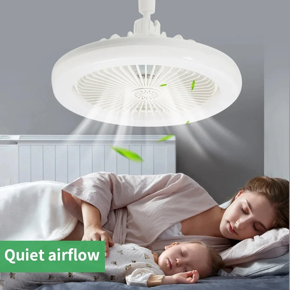 Ventilador de teto inteligente 3 em 1 com iluminação com controle remoto Base de conversão E27 85-265v Base de iluminação adequada para quarto e sala de estar