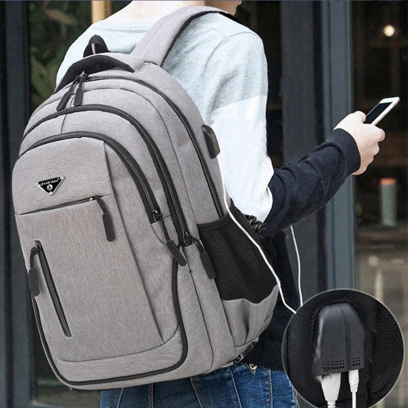 Large Capacity Backpack Men Laptop Backpacks Oxford High School Bags Teen College Student Backpack