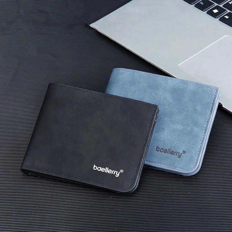 2024 neue Retro Männer Leder Geldbörsen Kleine Geldbörsen Design Dollar Preis Top für Männliche Dünne Brieftasche mit Münze Tasche Zipper Abrazine