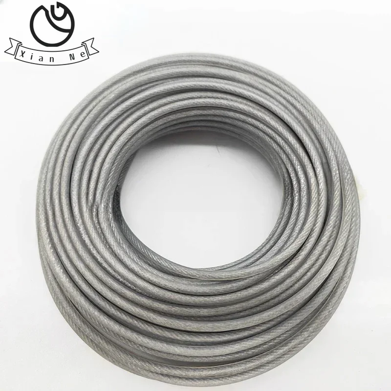 2.0/2.4/2.7/3.0mm Trimmer Acciaio Nylon Filo Corda Cavo Linea Strimmer Decespugliatore Lungo Rotolo Rotondo Erba Filo di Sostituzione Circa 15 m
