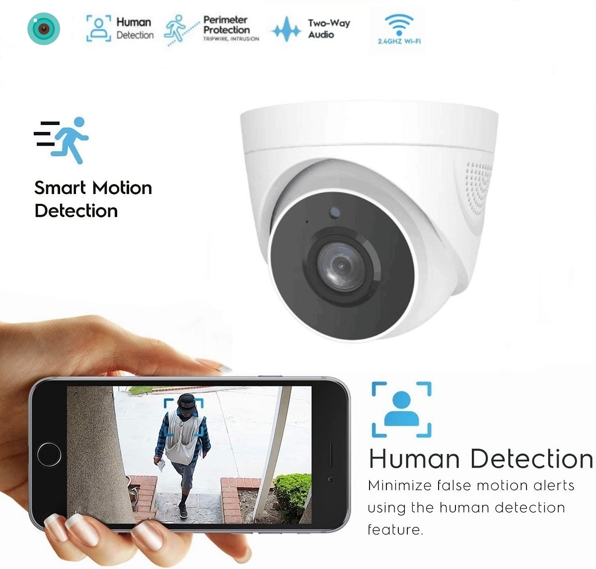 8MP 4K Wifi HD IP Camera Indoor 5MP 4MP 3MP Dome Security Camera Two -Way Audio AI Smart Motion Detection Alarm P2P  NVR