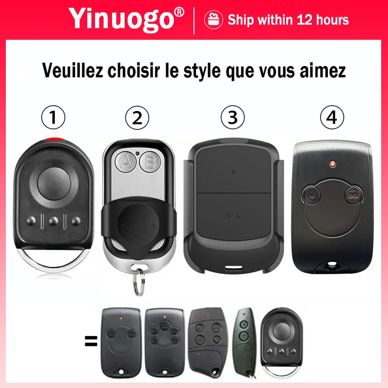 Pour SOMFY KEYTIS NS 2 RTS 1841026 Télécommande de portail 433.42MHz 2 boutons 1841025 SOMFY KEYTIS NS 4 RTS Télécommande de porte de garage