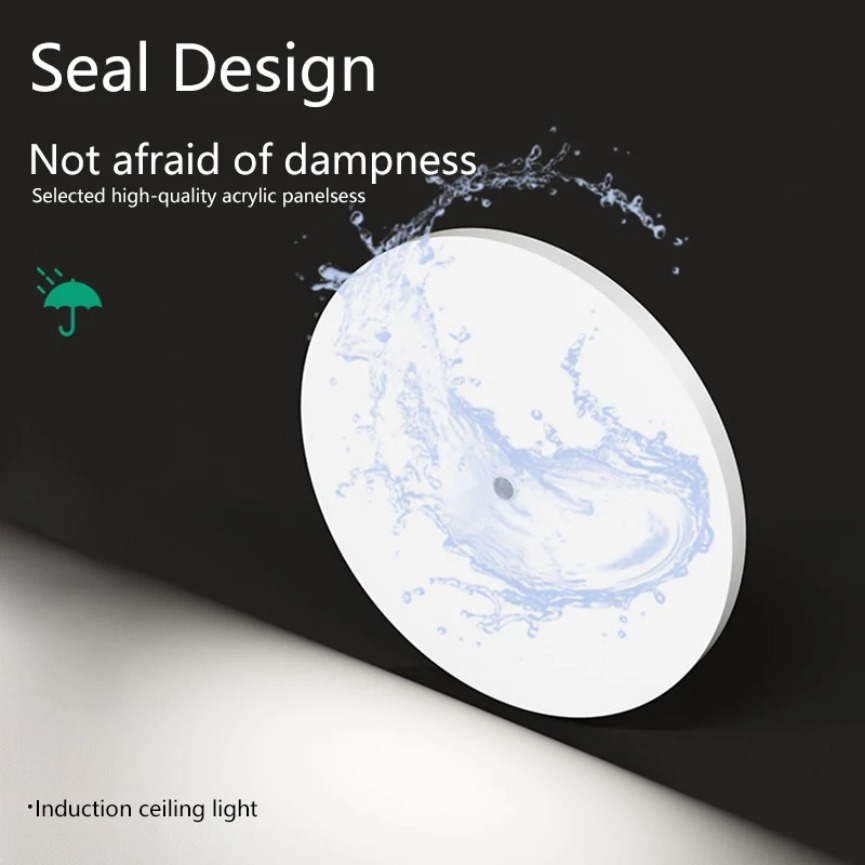 Luz LED de techo con Sensor de movimiento, luz con detección de infrarrojos humano, porche, pasillo, escalera, balcón, accesorios de iluminación para el hogar