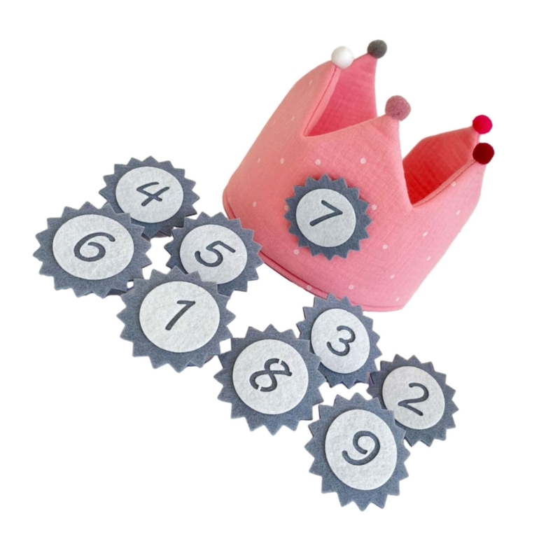 Accesorios fotografía para niños, conjunto algodón con decoración cumpleaños número