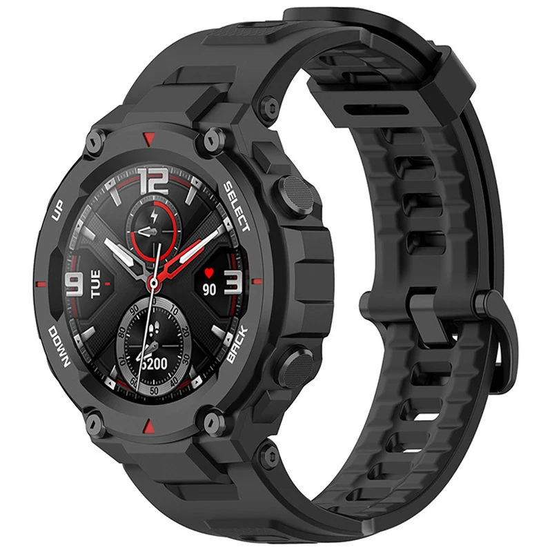 Pulseira de silicone para amazfit T-REX t-rex pro pulseira de relógio inteligente t-rex relógio inteligente pulseira esportiva com acessório de ferramenta