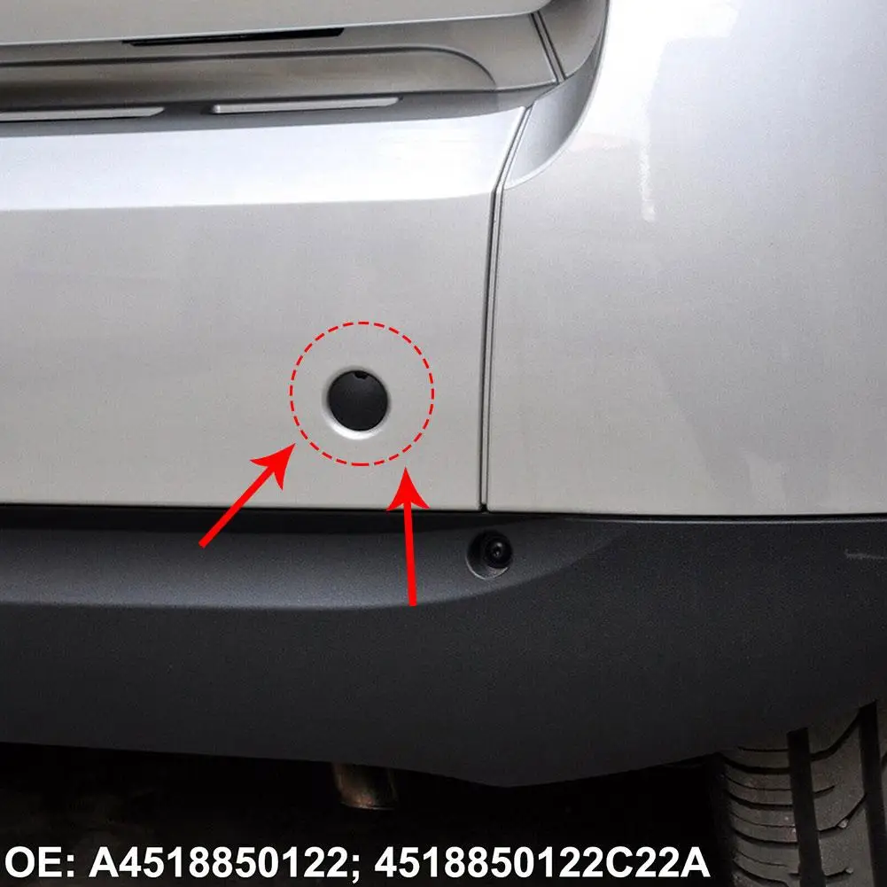 Gancho de remolque para parachoques delantero y trasero de coche, acoplador de ojo, tapa de cubierta de remolque, enchufe A4518150122; 4518850122C22A para Smart Fortwo W451 2007-20 R1E2