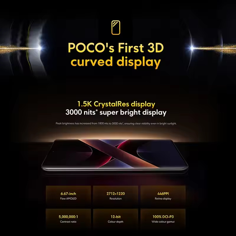 【Brand+】POCO X7 Smartphone Dimensity 7300-Ultra 6.67"120Hz AMOLED Display 45W 5110mAh 50MP Camera IP68 Xiaomi HyperOS NFC