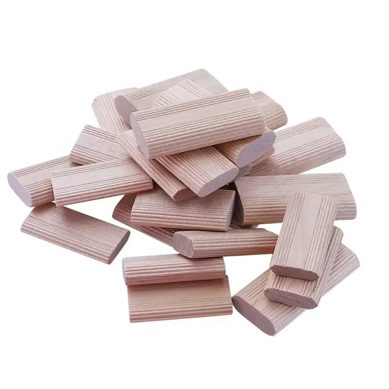 Dominó de madera maciza de 50 piezas, carpintería artesanal, clavos de haya, bloque de corcho, Perno, tablero de madera, Conector de empalme de muebles para carpintería